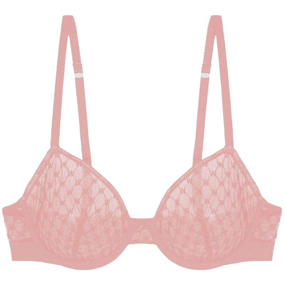 Wolford Womens/Ladies Logo Lace Bra / Pink